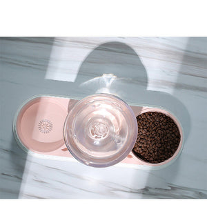 Automatic Pet Feeding And Drinking Bowl Set