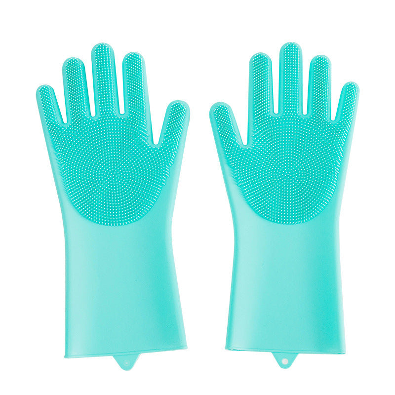 Silicone Pet Grooming Glove With Massage Brush Comb