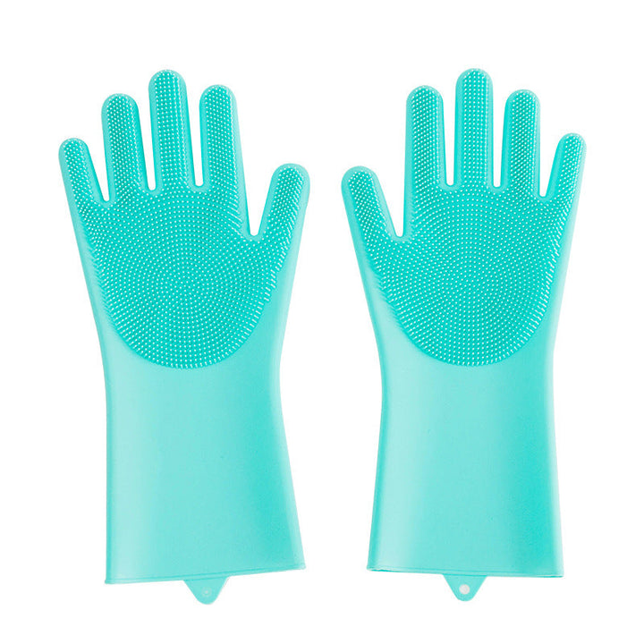 Silicone Pet Grooming Glove With Massage Brush Comb