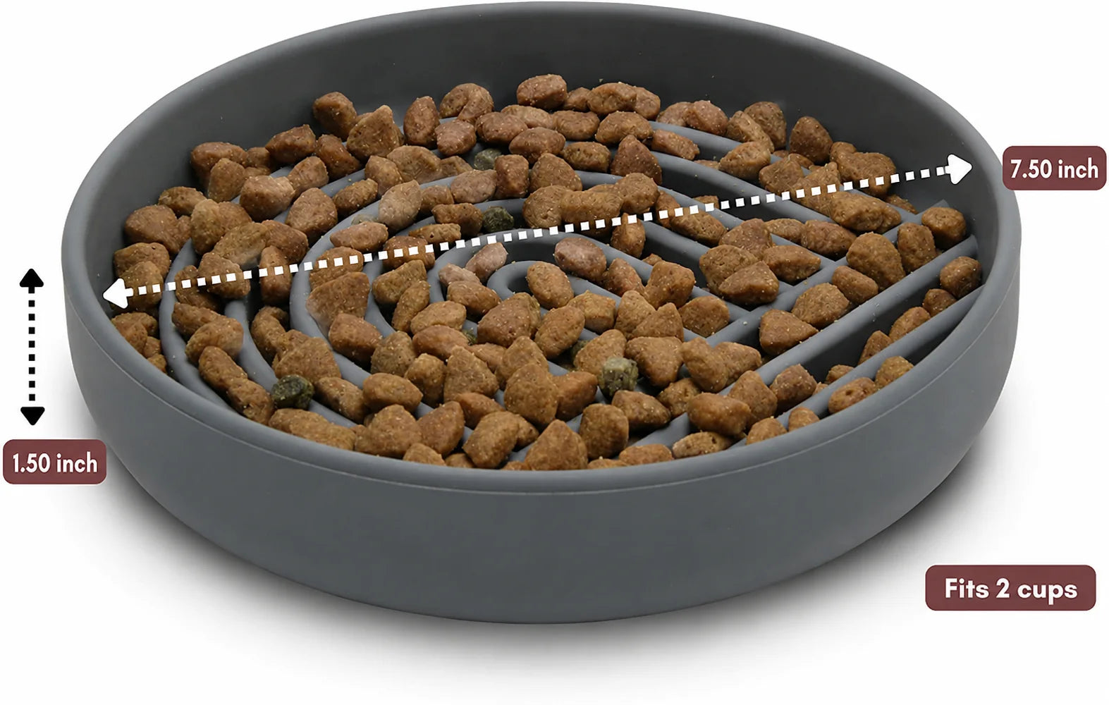 Fashion Simple Slow Feed Pet Bowl For Healthy Eating