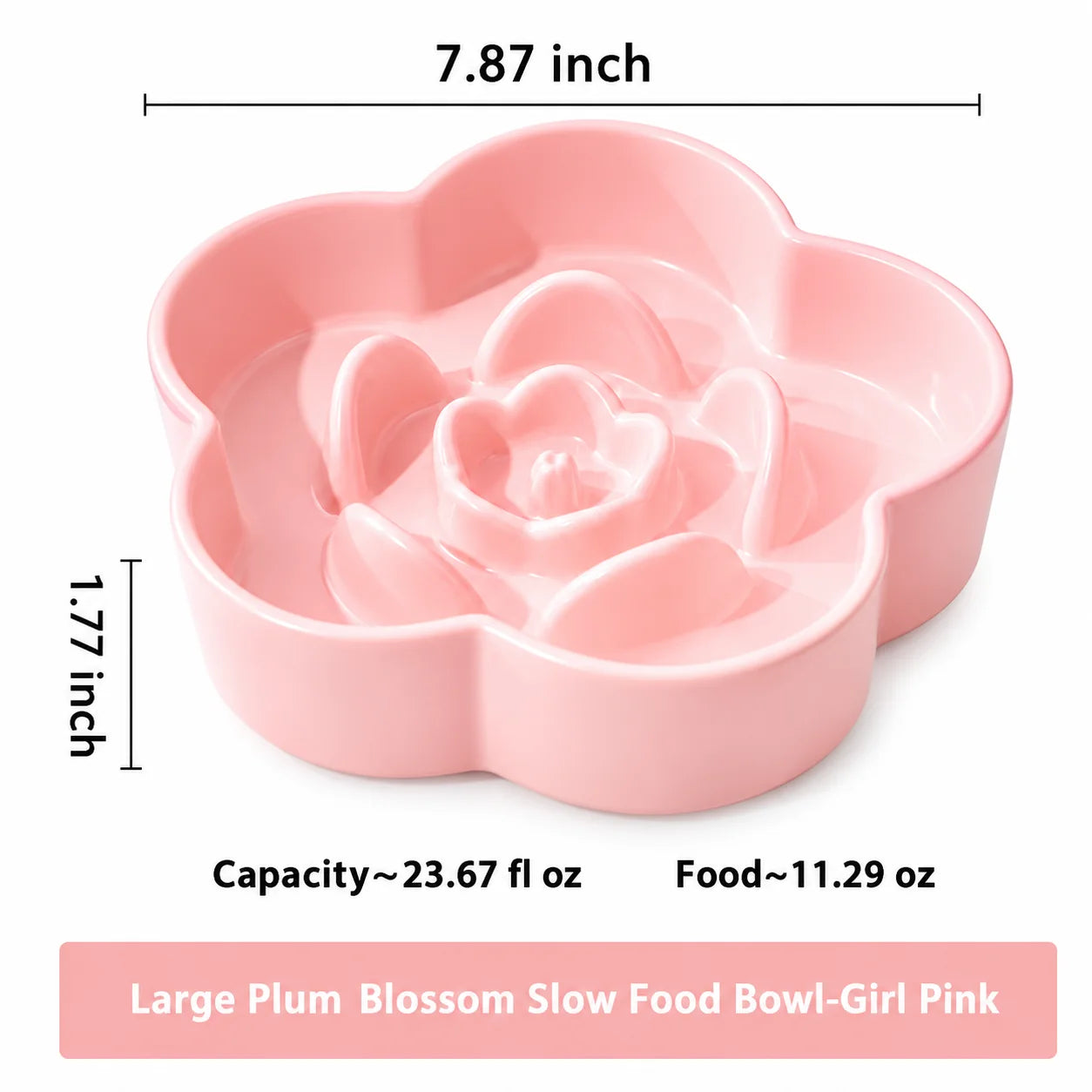 Ceramic Slow Feed Pet Bowl For Healthy Eating