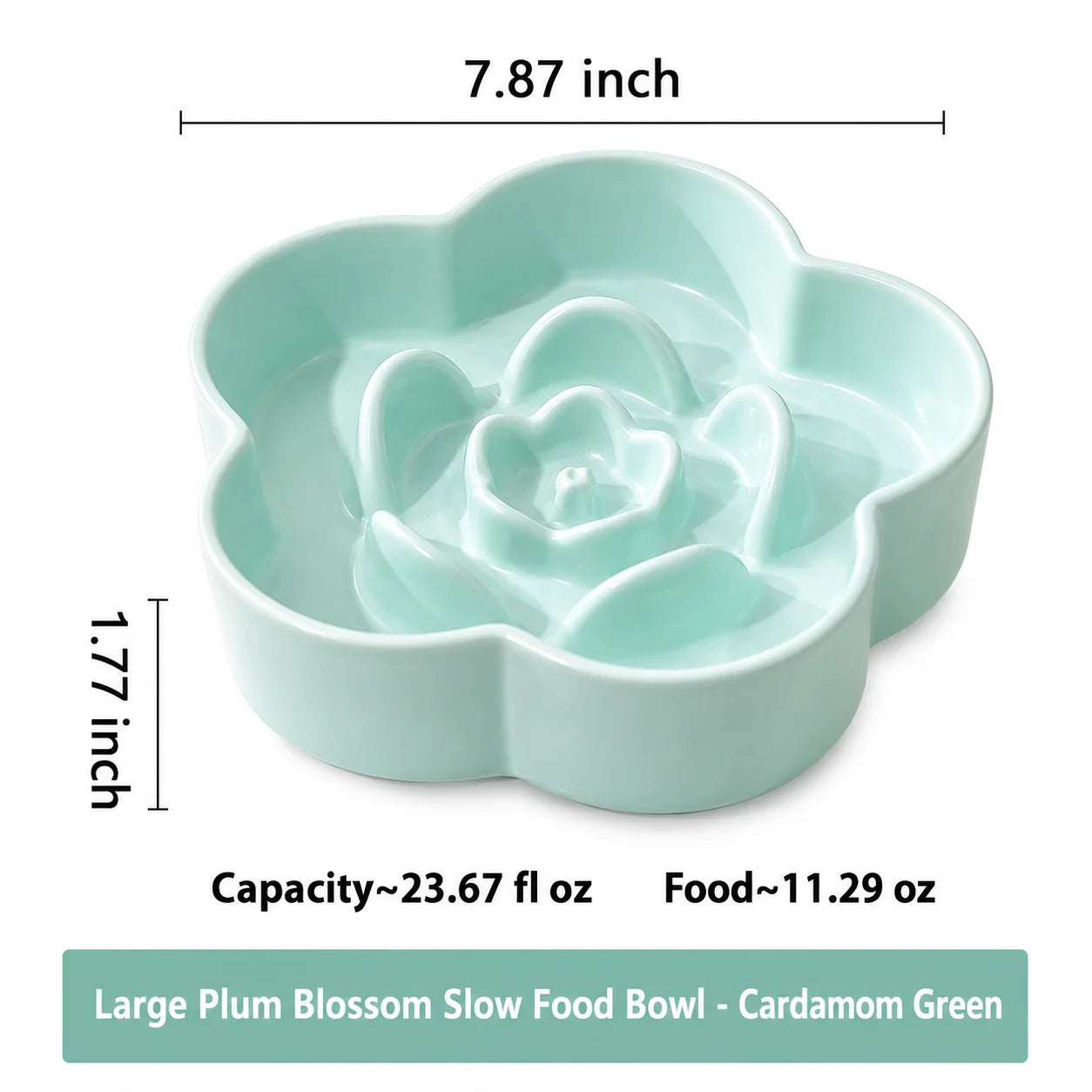 Ceramic Slow Feed Pet Bowl For Healthy Eating