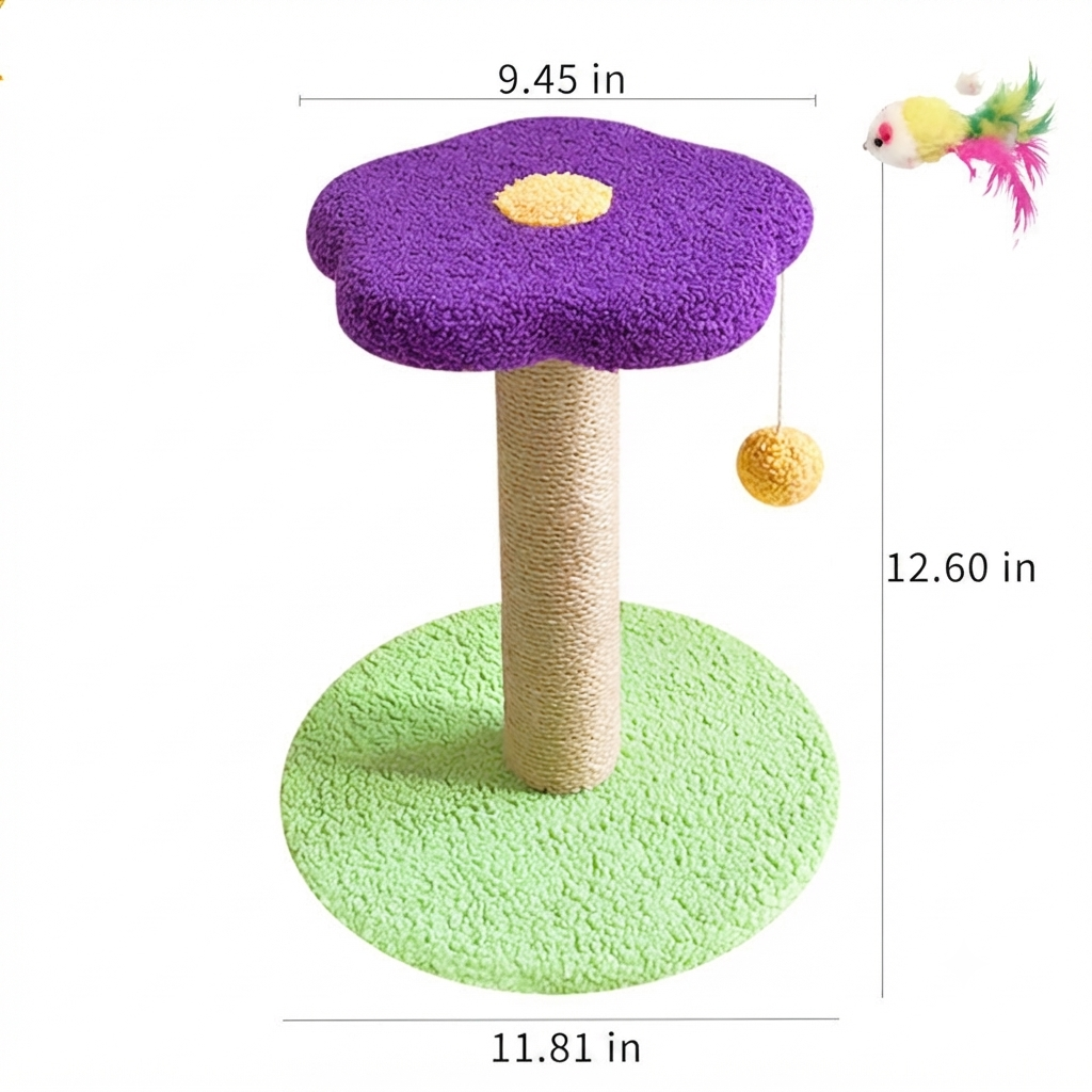 Pet Claw Grinding And Interactive Teaser Toy