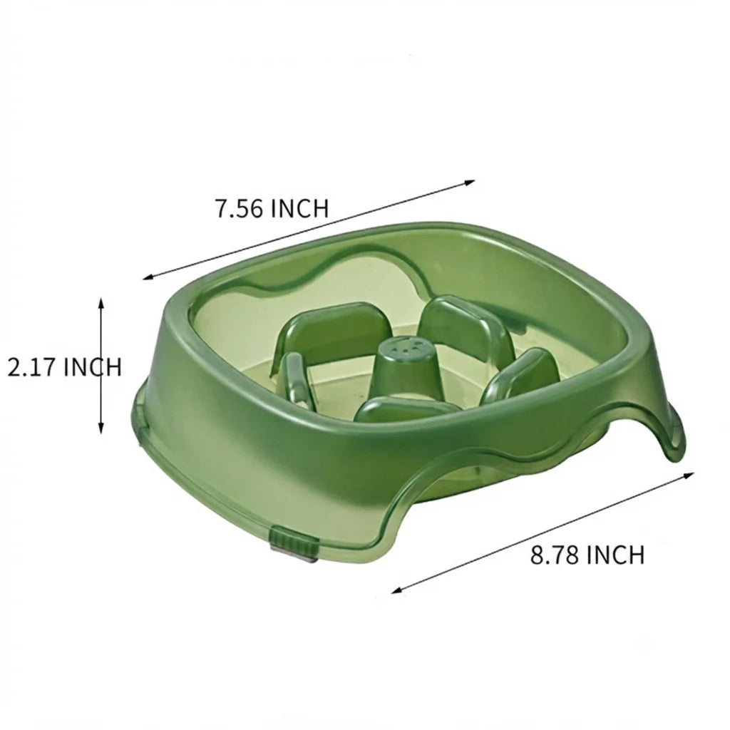 Slow Feed Pet Water And Food Bowl With Anti Choking Design